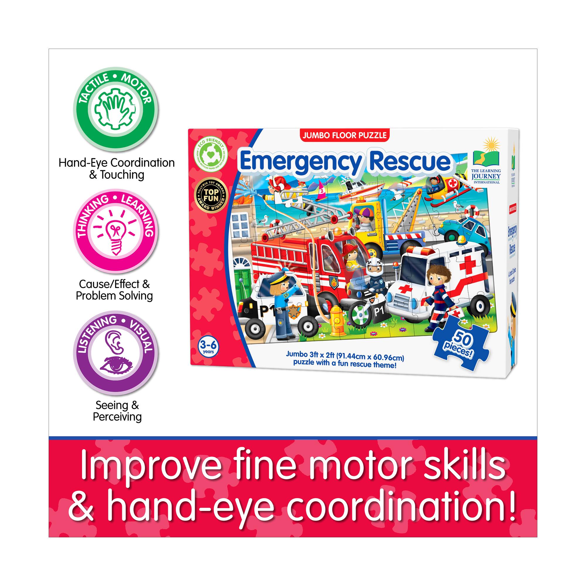 Jumbo Floor Puzzle - Emergency Rescue: 50 Pcs